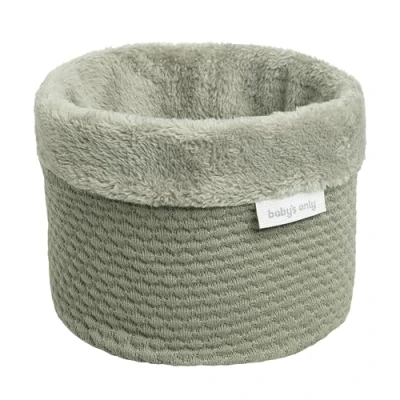 Abbildung von Baby&#039;s Only Körbchen Sky Wickeltisch Organizer Gestrickte Aufbewahrungsbox für Kinderzimmer Ø20 cm Urban Green