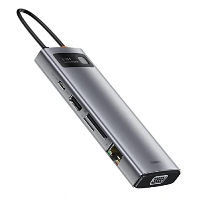 Abbildung von Baseus Metal Gleam 9in1 Multifel Type C Hub Dock Station