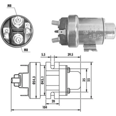 Abbildung von Magnetschalter, Starter MAGNETI MARELLI 940113050020