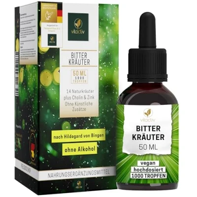 Abbildung von Vitactiv Bitterkräuter Tropfen ohne Alkohol 50 ml