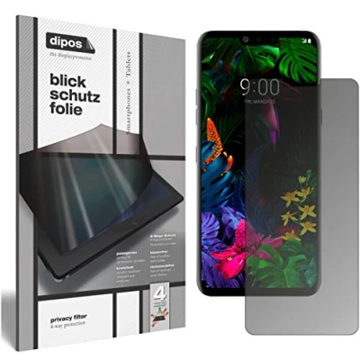 Abbildung von dipos I Blickschutzfolie matt kompatibel mit LG G8 ThinQ Sichtschutz Folie Display Schutzfolie Privacy Filter