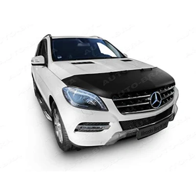 Abbildung von AB 00990 Auto Bra kompatibel mit Mercedes Benz MB M Klasse ML GLE W166 Bj. 2011 2015 Haubenbra Steinschlagschutz Tuning Bonnet