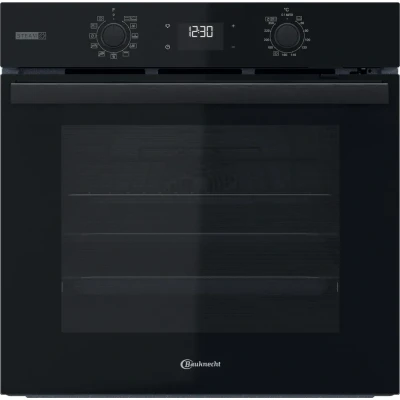 Abbildung von Bauknecht elektrischer Einbaubackofen: Farbe Schwarz BBA2S85PU1K