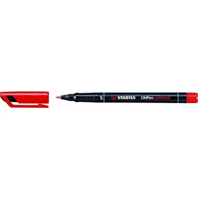 Abbildung von Folienstift STABILO OHPen universal permanent superfein 10er Pack rot