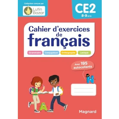 Abbildung von Cahier d&#039;exercices de français CE2: Une collection conçue par Lutin Bazar
