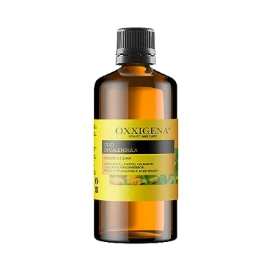 Abbildung von Oxxigena Calendula Öl (Oleolith) 500 ml Angezeigt bei Narben, Schrunden, rissiger Haut, Rötungen und Verbrennungen. Pflegende beruhigende für empfindliche zarte Haut Vegan, GMO frei