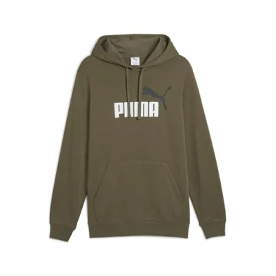 Abbildung von Puma Essentials 2 Colour No. 1 Logo Hoodie Herren Mit Print Loden Green Größe: M