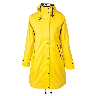 Abbildung von PFIFF Damen Regenmantel NACE wasserdicht Fleeceinnenfutter Jacke, Grau, XS