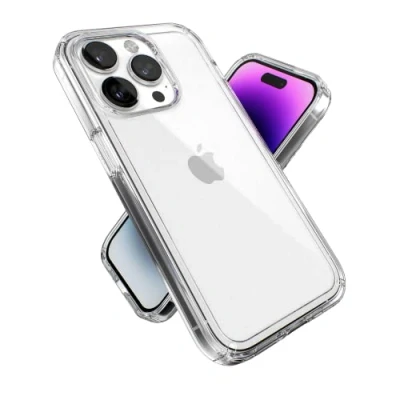 Abbildung von Speck Products Gemshell Hülle passend für iPhone 14 Pro, 6,1 Zoll Modell, transparent/transparent