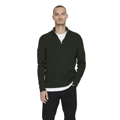 Abbildung von ONLY &amp; SONS Herren Stehkragen Pullover ONSPHIL Regular Fit XS S M L XL XXL, Größe:L, Farbe:Rosin 22023210