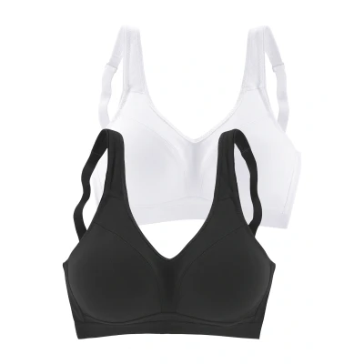 Abbildung von Lascana pack 2 Pushup BH, Damen, Größe: 100C, Weiß + schwarz