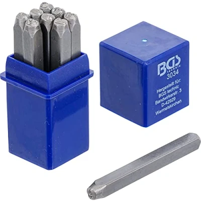 Abbildung von BGS 3034 Einschlagzahlen 4 mm DIN 1451 Schlag Zahlen / Schlagstempel