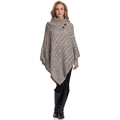 Abbildung von Merry Style Strickponcho Damen Poncho N4293