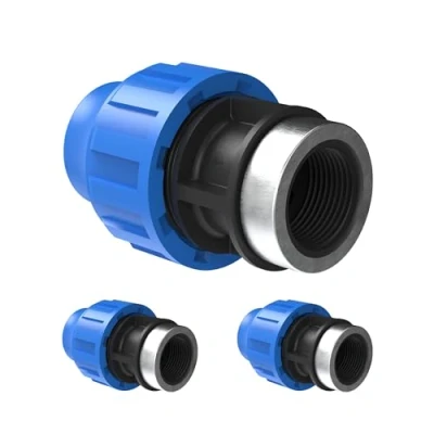 Abbildung von Kirchhoff Fitting Übergangsstück mit Innengewinde Kunststoff 25 mm x 3/4 für HDPE Rohr 3 Stück im Set Verschiedene Größen DVGW geprüft Trinkwasserqualität Made in EU, Schwarz