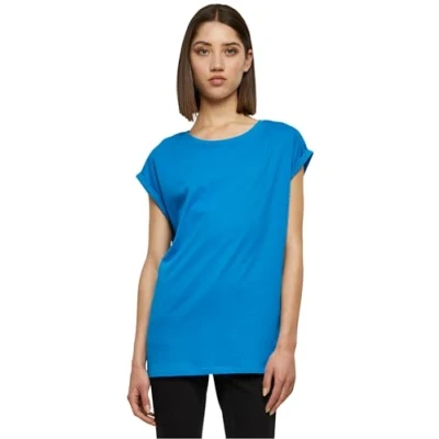 Abbildung von Urban Classics Curvy Ladies Extended Shoulder TEE Tshirt basic, Damen, Größe: Medium, Hawaiianblue