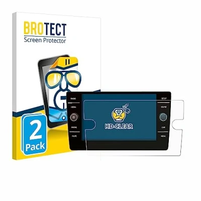 Abbildung von BROTECT (2 Stück Schutzfolie für Volkswagen Golf 7 2019 Discover Media 8&quot; Displayschutz Folie Ultra Klar