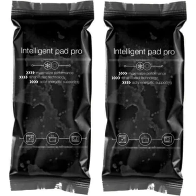 Abbildung von 2x Kalt Warm Kompressen MADE IN GERMANY Kühlpads Set 29x12 cm Vielseitige Kühl und Warmkissen, Gelkissen (Schwarz)