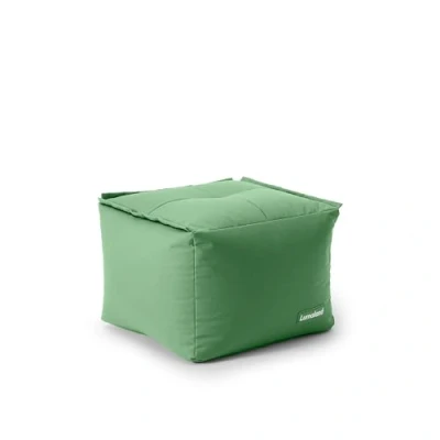 Abbildung von Lumaland Sitzsack Lounge Modular Pouf Individuell erweiterbarer &amp; Leichter Hocker Waschbare Wasserfeste Sitzmöbel für Innenräume Garten Indoor Outdoor 54x54x54 cm [Pastellgrün]