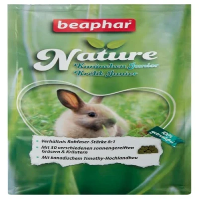 Abbildung von Beaphar Nature, Granulat, 1,25 kg, Kaninchen, Vitamin A, B1, B12, B2, B6, B9 (Folsäure), C,..., 16%, 3,4%