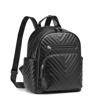 Abbildung von Miss Lulu Damen mode Rucksack PU Leder Tasche Mädchen Casual Tagesrucksäcke Mini Umhängetasche Anti Diebstahl Wasserdichte Rucksäcke für &amp;