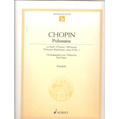 Abbildung von Polonaise cis Moll: &quot;Dramatique&quot;. op. 26/1. Klavier.: piano. (Edition Schott Einzelausgabe)