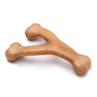 Abbildung von Benebone Fork Kauspielzeug für Hunde, langlebig, Aggressive Kauer, echtes Huhn, riesig