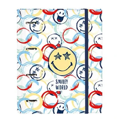 Abbildung von Safta Smiley Ordner mit 4 Ringen, 30 mm, mehrfarbig, 270 x 35 320 mm (512090666)