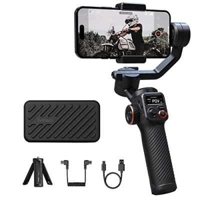 Abbildung von hohem iSteady M6 Gimbal Stabilisator für Smartphone, 3 Achsen Handy Eingebautes OLED Display, 400g Nutzlast, 360 Rotation,Rückwärtsaufladung, Android und iPhone Gimbal, mit Motion Timelapse