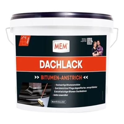 Abbildung von MEM Bauchemie Dichtungsband Bitumen Dachlack 10 l