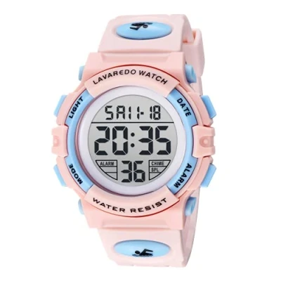 Abbildung von BEN NEVIS Digital Uhren für Kinder Jungen 50 M Wasserdicht Sports Outdoor Digitaluhr Silikon Armbanduhr mit Wecker/Stoppuhr/LED Licht/Stoßfest/Datum,Elektronische Kinderuhren Blau