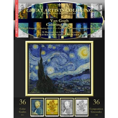 Abbildung von Van Gogh Coloring Book: Grayscale Book #1 Color The Greatest Compositions In History