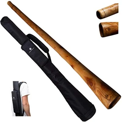 Abbildung von Australian Treasures DIDGERIDOO: Mahagoni PRO 147cm inklusive Nylon Didgeridoo Tasche