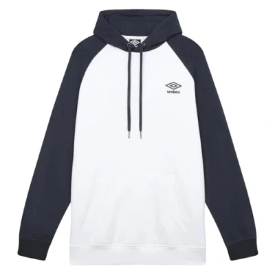 Abbildung von Umbro CORE Raglan Fleecepullover, Herren, Größe: Large, White collegiate blue