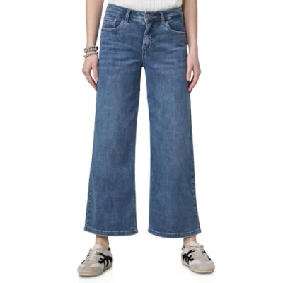 Abbildung von Street One Studio Culotte Jeans Straight Leg, Damen, Größe: 30x28, Blau