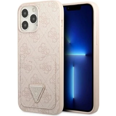 Abbildung von Guess GUHCP13XP4TPP Hülle für iPhone 13 Pro Max 6,7&quot; rosa/pink hardcase 4G Triangle Logo Cardslot