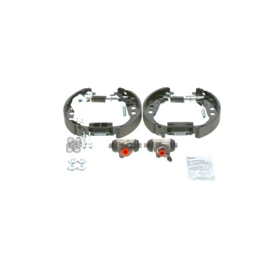 Abbildung von BOSCH 0 204 114 663 Bremsensatz, Trommelbremse mit Zubehör, Radbremszylinder TOYOTA: Yaris Verso (P2) 1.4 D 4D, 1.3, 1.5 1999 2005
