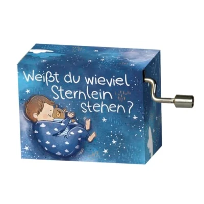 Abbildung von Fridolin Spieluhr/Weißt du wieviel Sternlein Stehen, Kinderlied