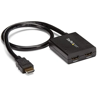 Abbildung von StarTech.com 2 Port HDMI 4k Video Splitter 1x2 Verteiler mit Aluminiumgehäuse @ 30 Hz fach Ultra HD 1080p Switch