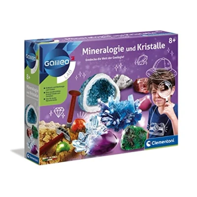 Abbildung von Clementoni® Experimentierkasten Galileo, Mineralogie und Kristalle, Made in Europe