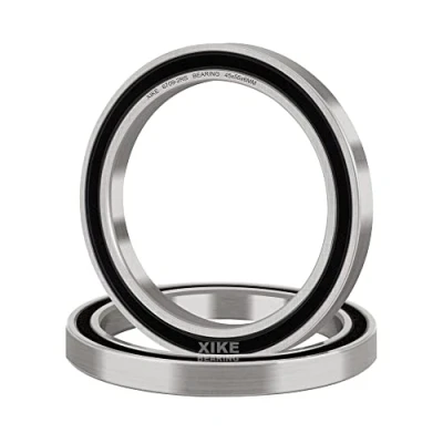 Abbildung von XiKe 2 Stück 6709 2RS Kugellager 45x55x6mm Chromstahl und Gummi Doppeldichtung, 6709RS Rillenkugellager mit Abdeckungen.