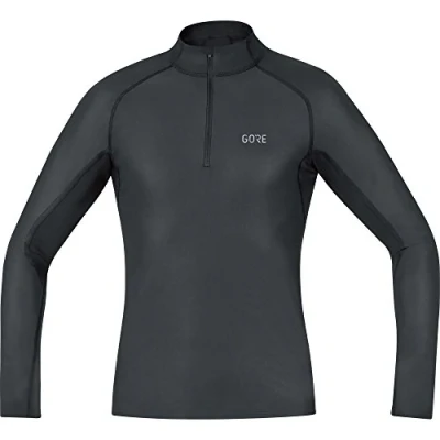 Abbildung von GORE WEAR Herren M WINDSTOPPER BaseLayer Thermo Stehkragenshirt, Schwarz, XL