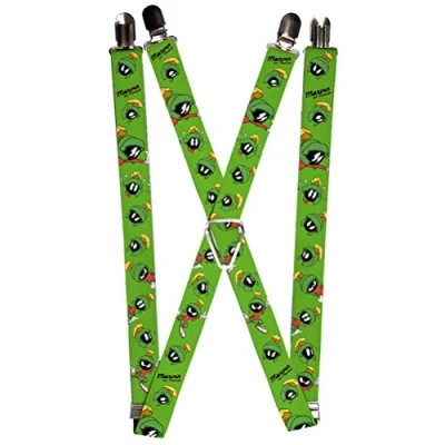Abbildung von Buckle Down Herren Suspender Marvin The Martian Strumpfhalter, Mehrfarbig, Einheitsgröße