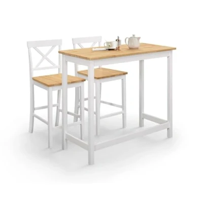 Abbildung von Julian Bowen Marlow Bar Set, Weiß/Natur