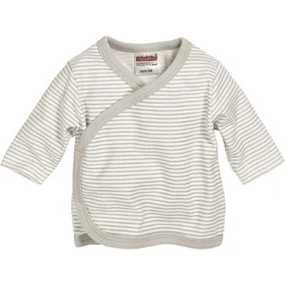 Abbildung von Schnizler Unisex Baby Flügelhemd Langarm Ringel 800203, 2 Natur, 50