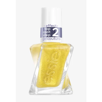 Abbildung von essie Gel by Nagellack 565 crushed gold, schimmernder Überlack mit lichtreflektierendem Metallic Effekt &amp; bis zu 15 Tage Halt, 13,5 ml