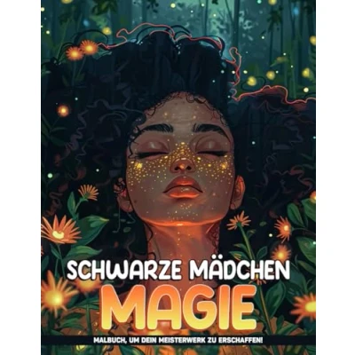 Abbildung von Schwarze Mädchen Magie Malbuch Für Erwachsene Frauen: Frauen Erwachsenen Malvorlagen Positive Affirmationen Zur Entspannung.
