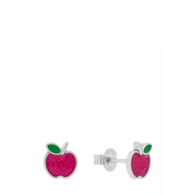 Abbildung von Prinzessin Lillifee Stecker für Mädchen, Silber 925, 7 mm, silber, Apfel, Geschenkidee, kommt in Schmuck Geschenk Box, 2040636