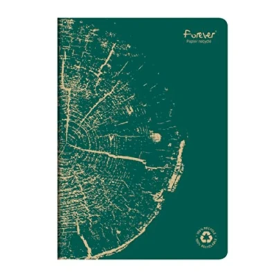 Abbildung von Clairefontaine 684661C FOREVER Premium Heft DIN A4, 21x29,7cm, 90g Recycling Papier, 48 Blatt, liniert, Grün, 1 Stück