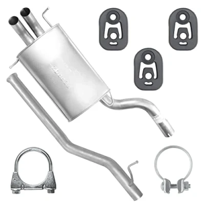 Abbildung von Auspuff Auspuffanlage Schalldämpferset für Mercedes C C270 W203 T203 S203 2.7 CDI