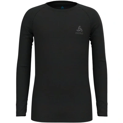 Abbildung von Odlo Kinder Funktionsunterwäsche Langarm Shirt MERINO 200 KIDS, black, 128